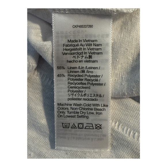 Madewell Womens Linen-Blend Crewneck Oversized Tee‎ Size Small NWT - Picture 8 of 9